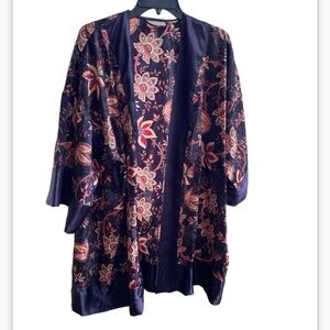 Vintage Victoria's Secret Gold Label Floral Robe Purple One Size Fits All